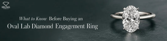 Educational buying guide for oval lab grown diamond engagement rings in 2026 featuring a white gold solitaire oval ring