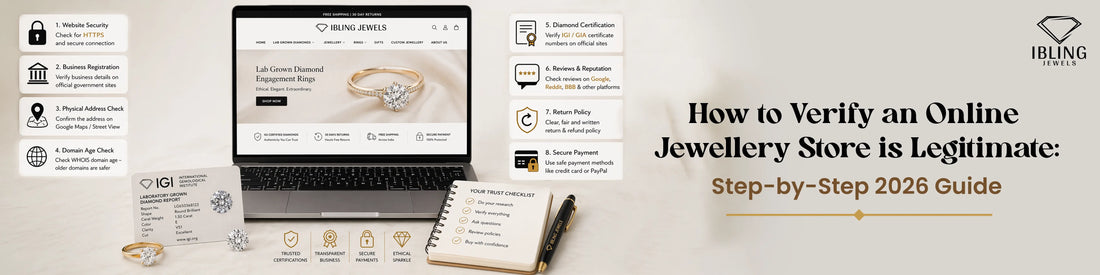 How to verify an online jewellery store with website security, diamond certification, customer reviews and secure payment guide 2026