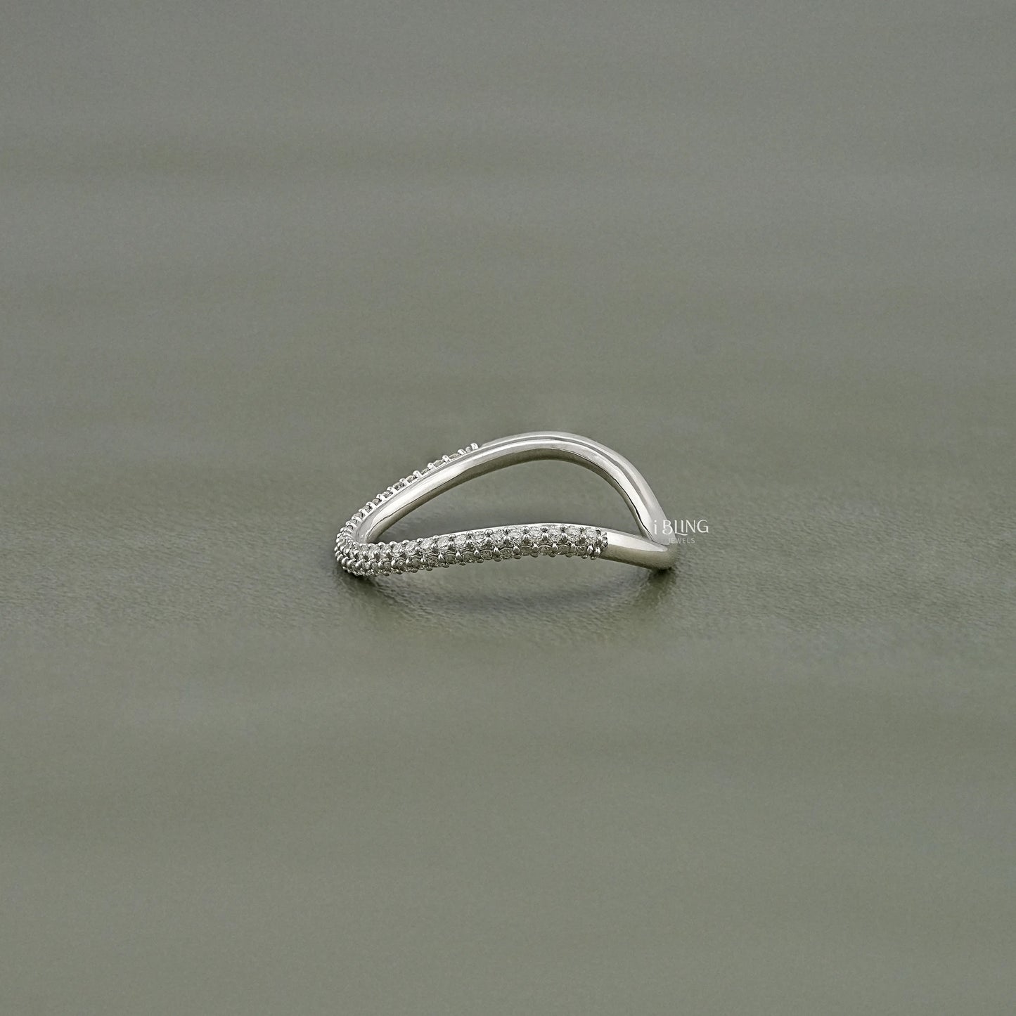 Round Lab Grown Diamond Pave Set Anniversary Band Band