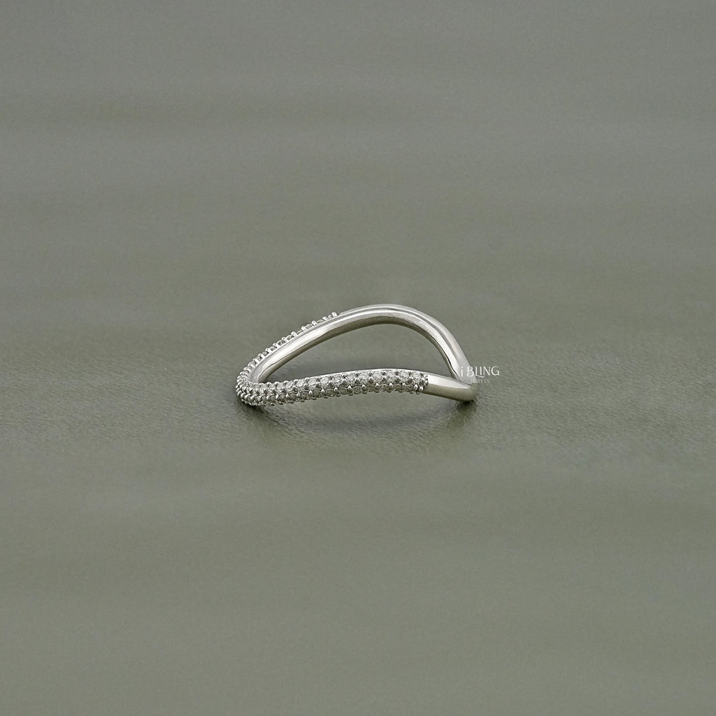 Round Lab Grown Diamond Pave Set Anniversary Band