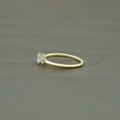 Old European Round Three Stone Anniversary Ring