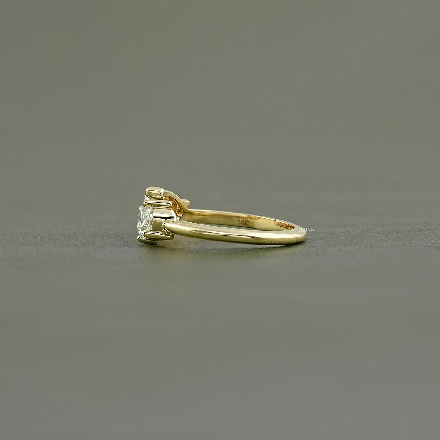 Two Stone Lab Diamond Toi Moi Engagement Ring Ring