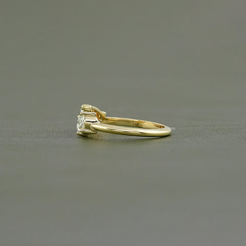 Two Stone Lab Diamond Toi Moi Engagement Ring