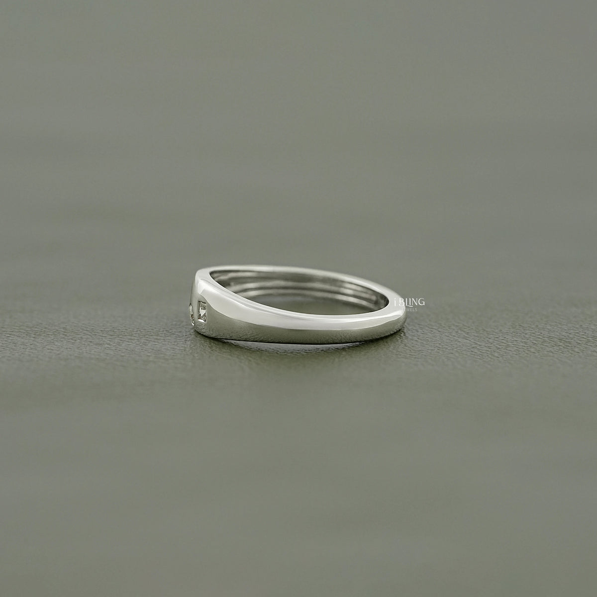 Multi Shaped Lab Grown Diamond Domed Band Wedding Band