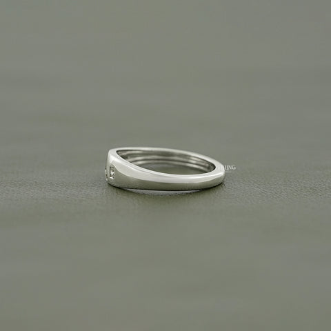 Multi Shaped Lab Grown Diamond Domed Band