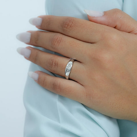 Multi Shaped Lab Grown Diamond Domed Band