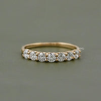 Round Diamond Seven Stone Wedding Ring