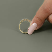 Round Lab Grown Diamond Five Stone Engagement  Ring