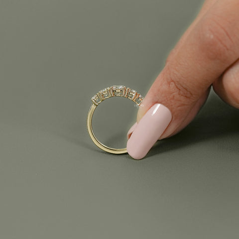 Round Lab Grown Diamond Five Stone Engagement  Ring