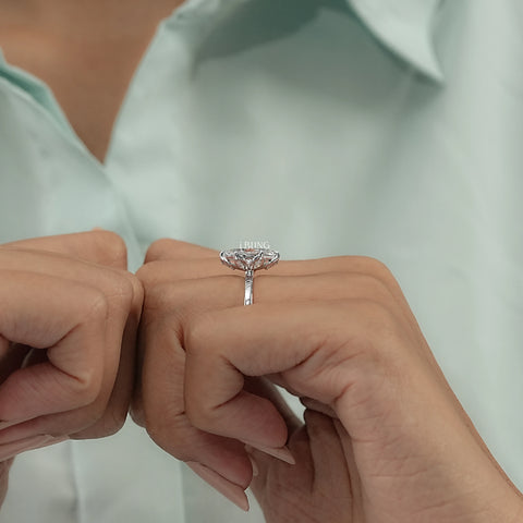 Marquise Cut Lab Grown Diamond Solitaire Ring