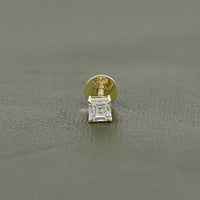 Asscher Cut Lab Grown Diamond Stud Earrings