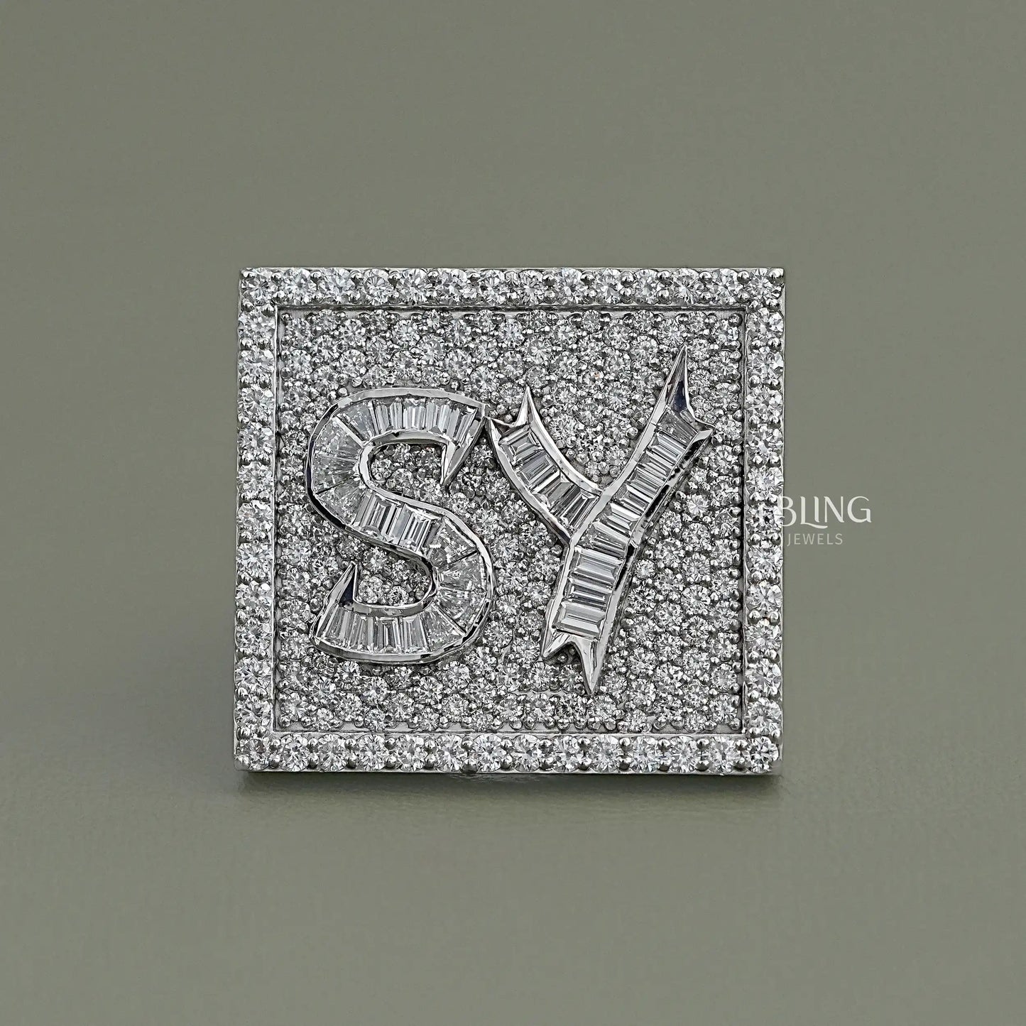 Baguette Cut Lab Grown Diamond Men's Band Men's Band