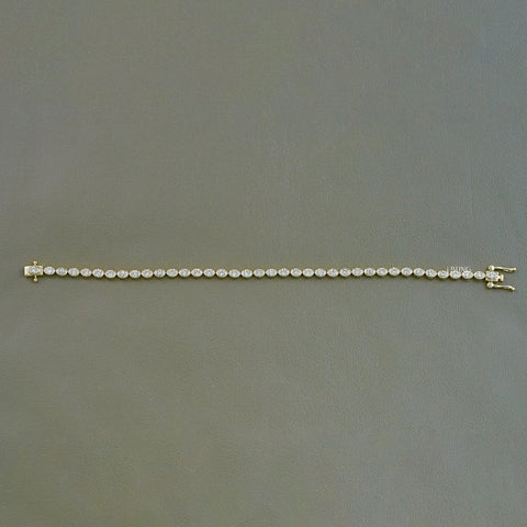 Oval Cut Lab Grown Diamond Tennis Bracelet