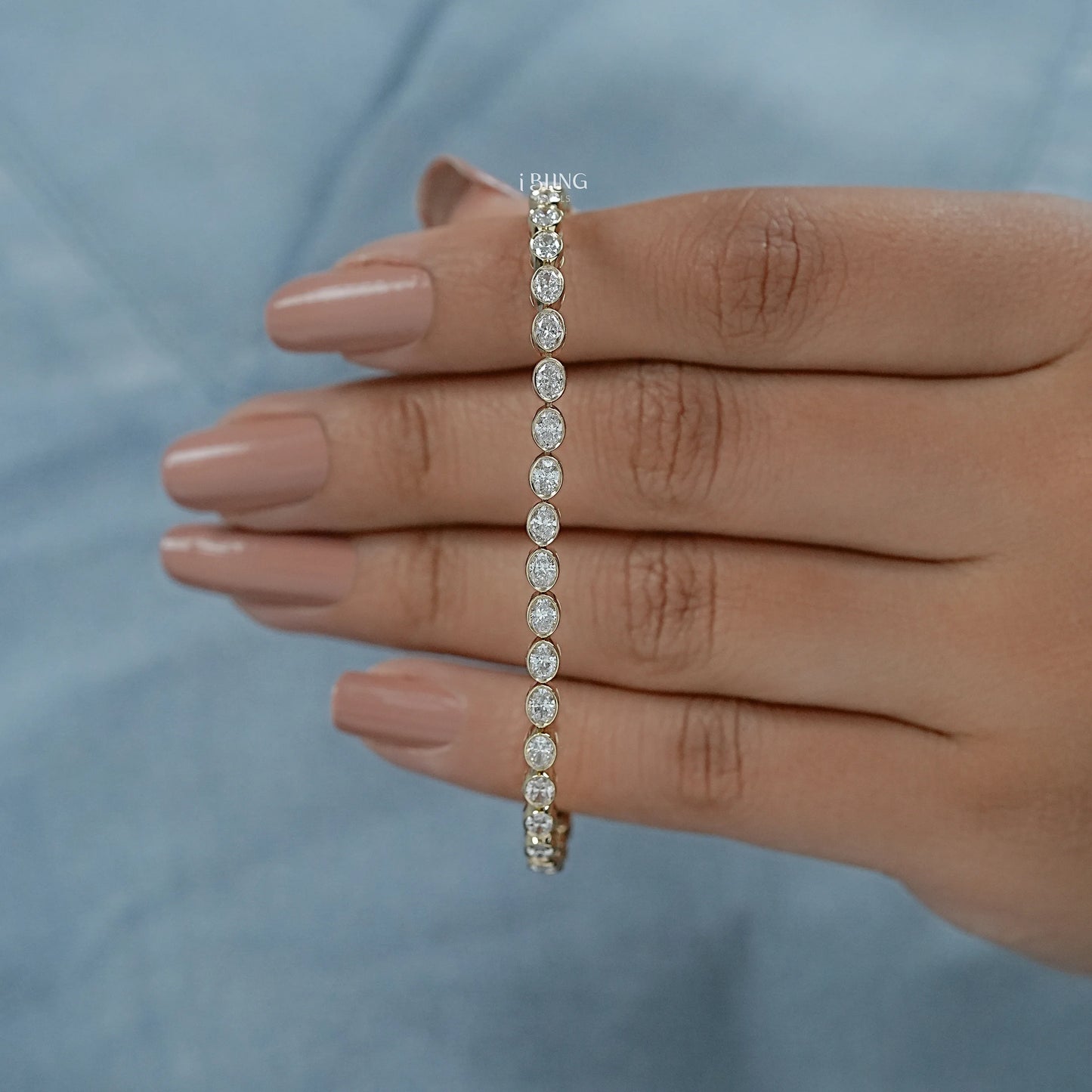 Oval Cut Lab Grown Diamond Tennis Bracelet Tennis Bracelet