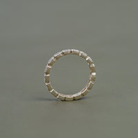 Radiant Lab Diamond Bezel Set Wedding Band