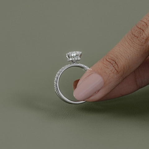 Radiant Cut Lab Grown Diamond Bridal Ring Set
