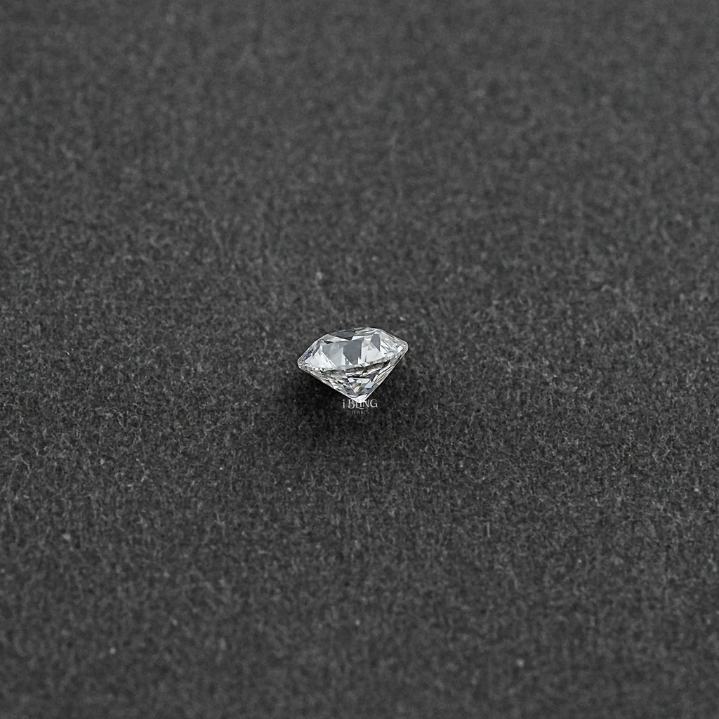 OEC Flower Pattern Round Cut Lab Grown Diamond