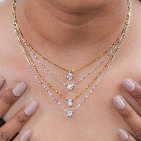 Lab Grown Diamond Solitaire Pendant