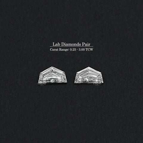 Step Cut Cadillac Cut Lab Diamond Matching Pair