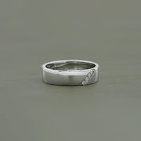Round Cut Lab Grown Diamond Men's Wedding Band
