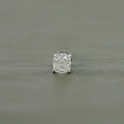 Cushion Cut Lab Diamond Push Back Stud Earrings