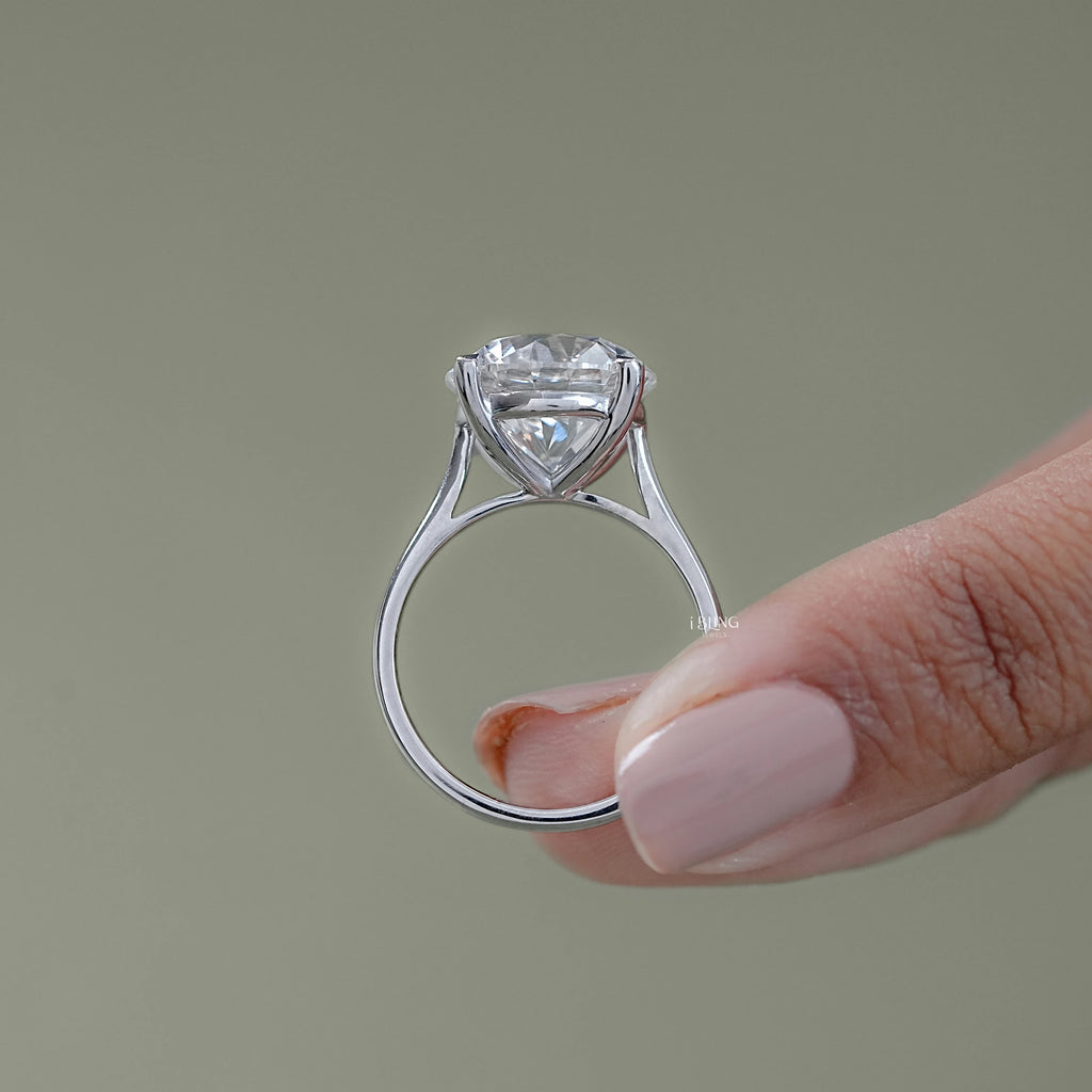 Round Cut Lab Grown Diamond Solitaire Ring