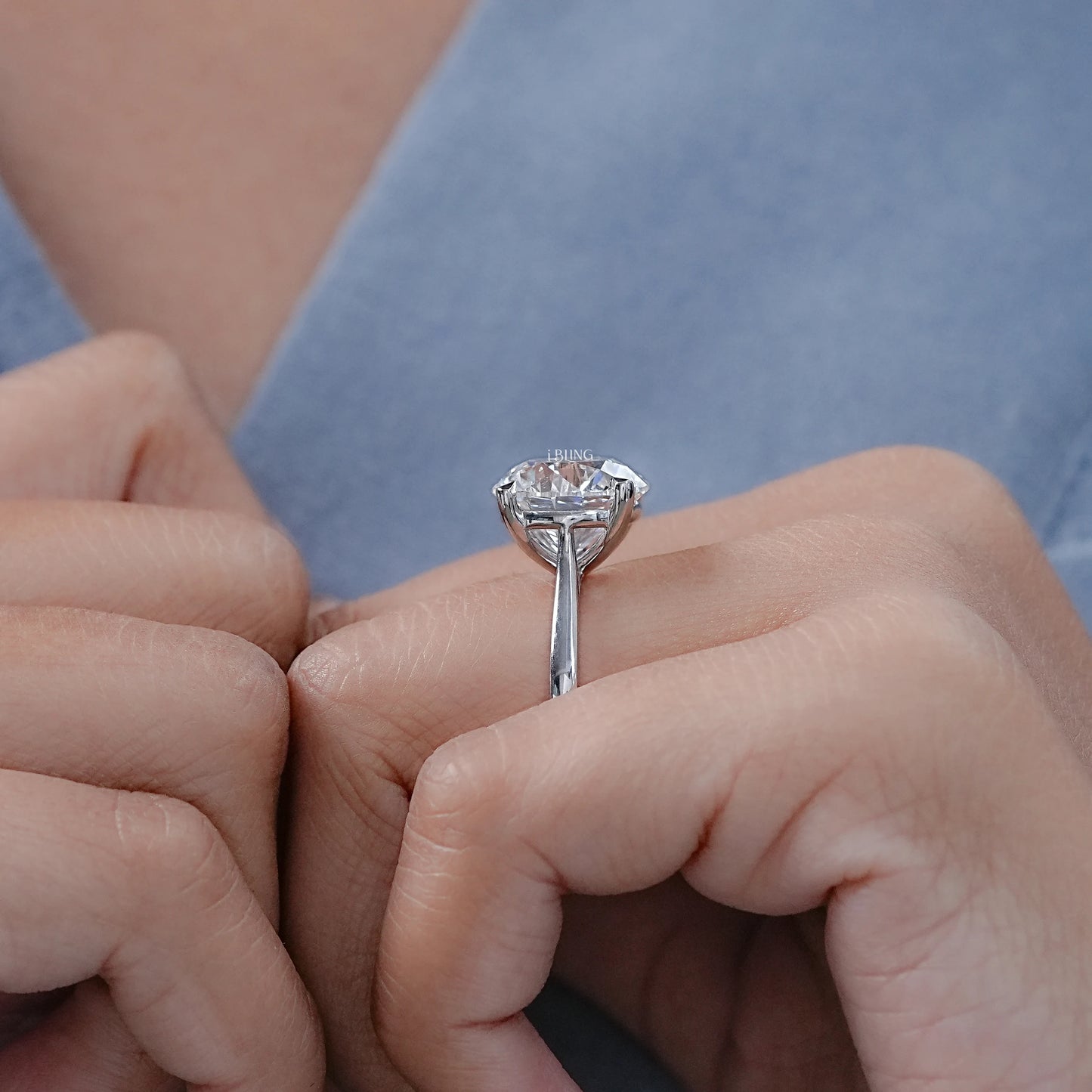 Round Cut Lab Grown Diamond Solitaire Ring Solitaire Ring