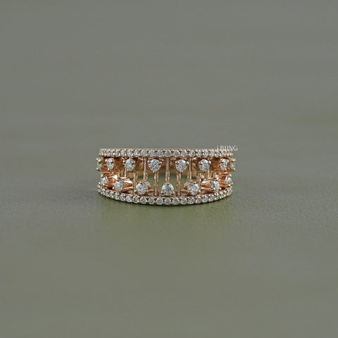 Double Row Round Diamond Band