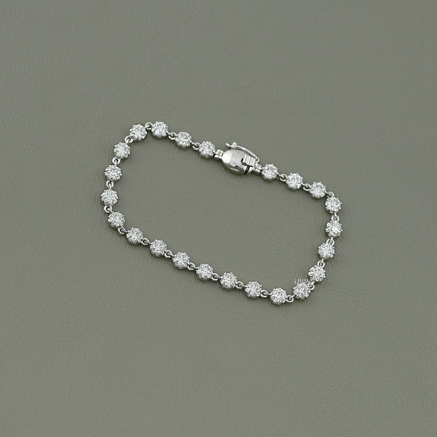 Old European Round Lab Diamond Tennis Bracelet