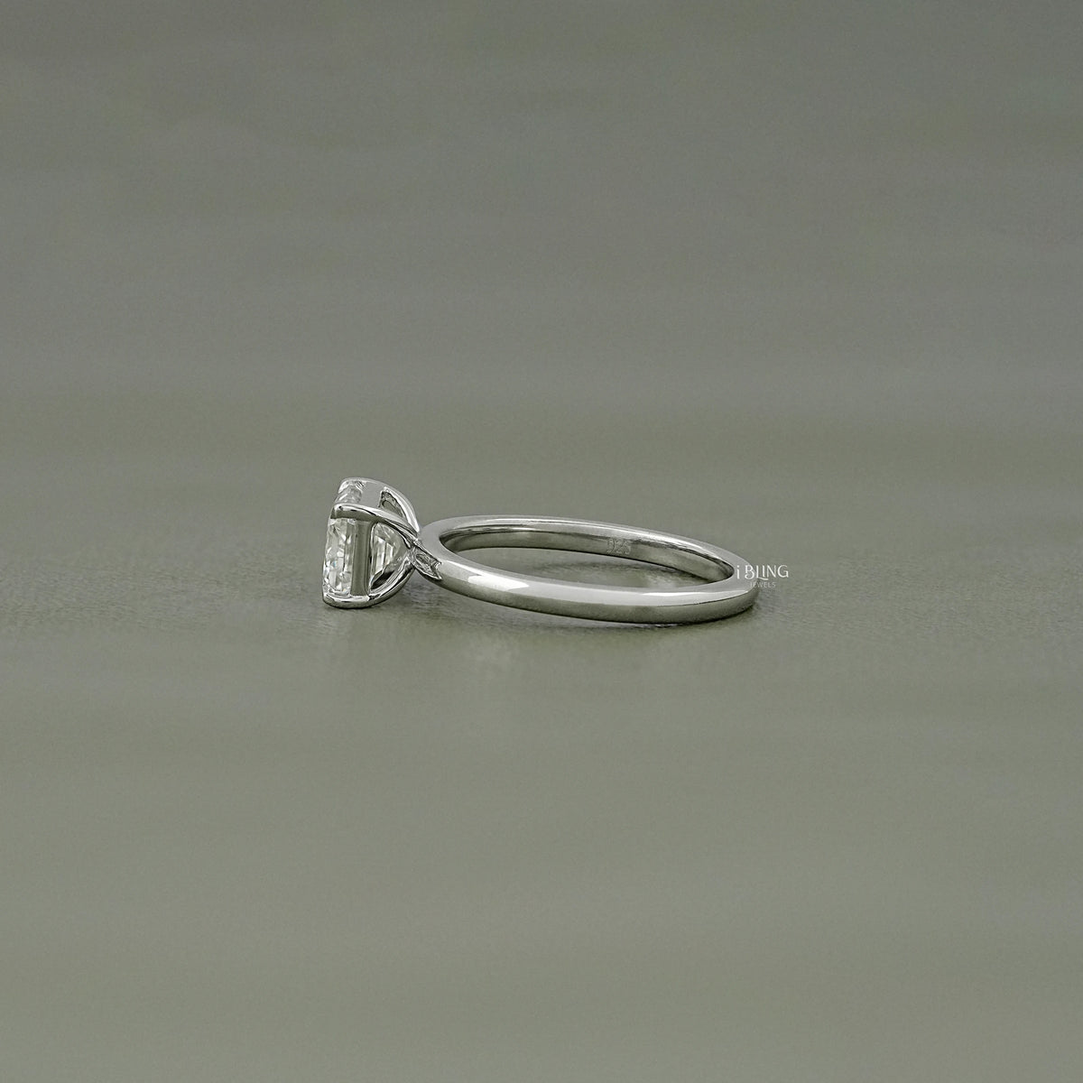 Emerald Cut Lab Grown Diamond Solitaire Engagement Ring Solitaire Ring