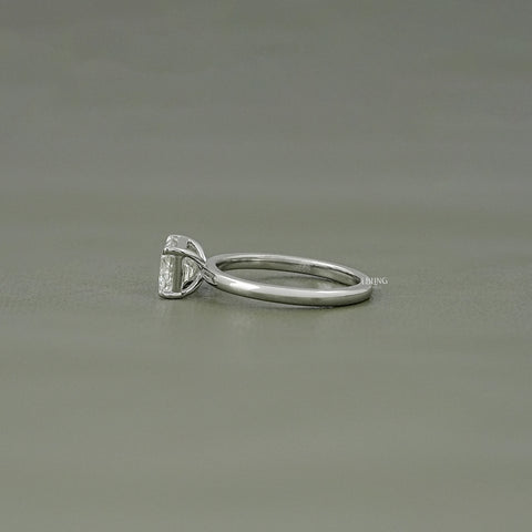 Emerald Cut Lab Grown Diamond Solitaire Engagement Ring