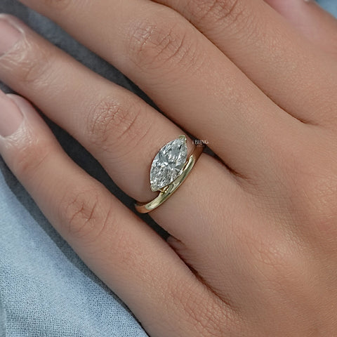 Marquise Diamond  Solitaire Engagement Ring