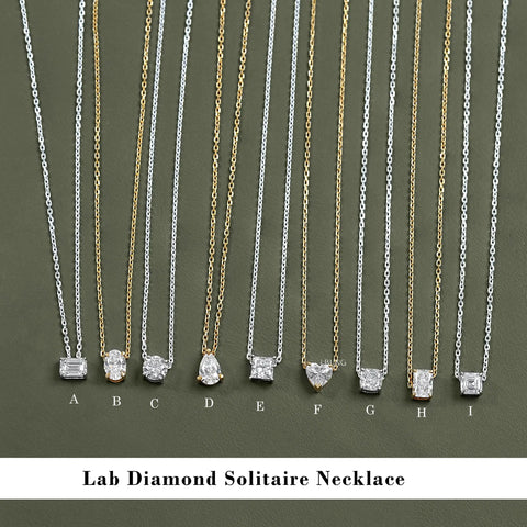 Lab Grown Diamond Solitaire Pendant