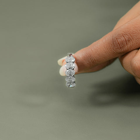 Oval Cut Lab Diamond Five Stone Ring