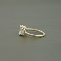 Emerald Cut Five Stone Engagement Ring