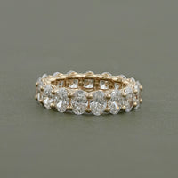 Oval Lab Diamond Eternity Wedding Band
