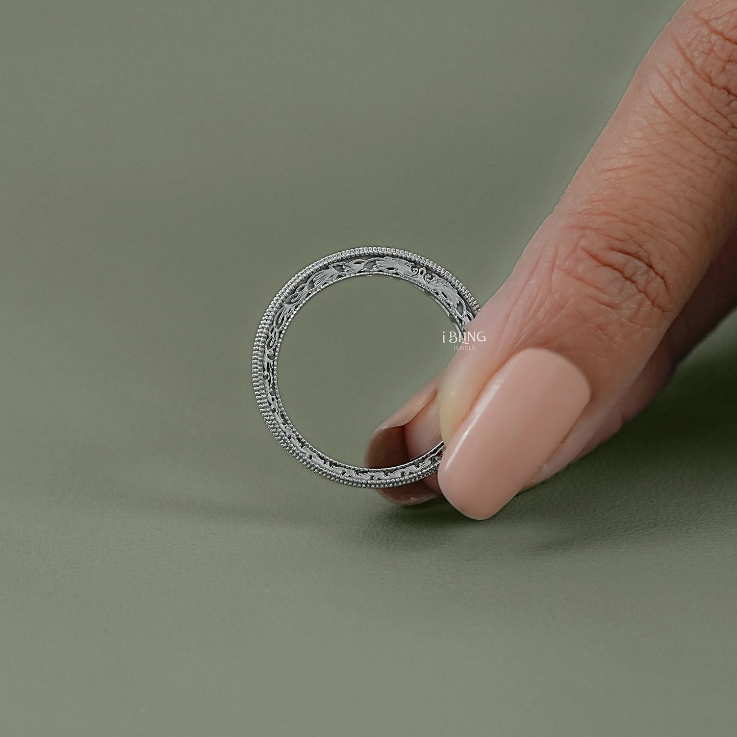 French Cut Baguette Lab Diamond Band Half Eternity