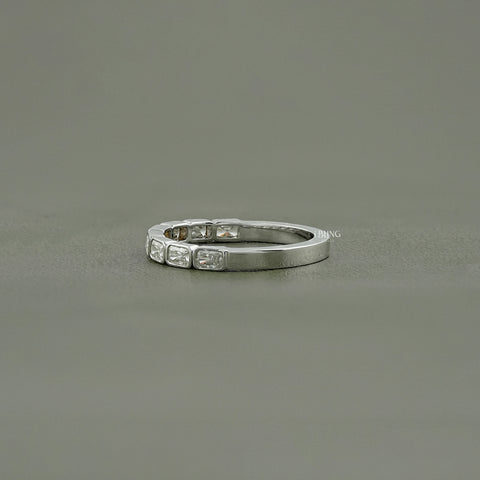 Radiant Lab Diamond Bezel Set Wedding Band