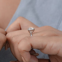 Heart Cut Lab Grown Diamond Solitaire Engagement Ring