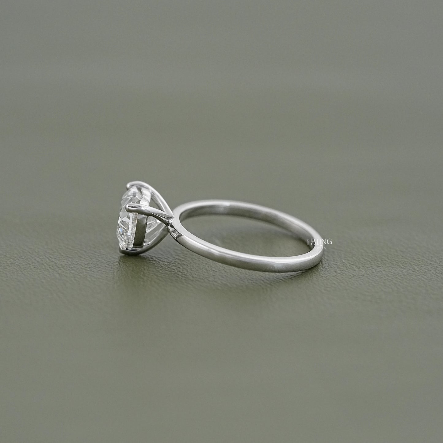 Heart Cut Lab Grown Diamond Solitaire Engagement Ring