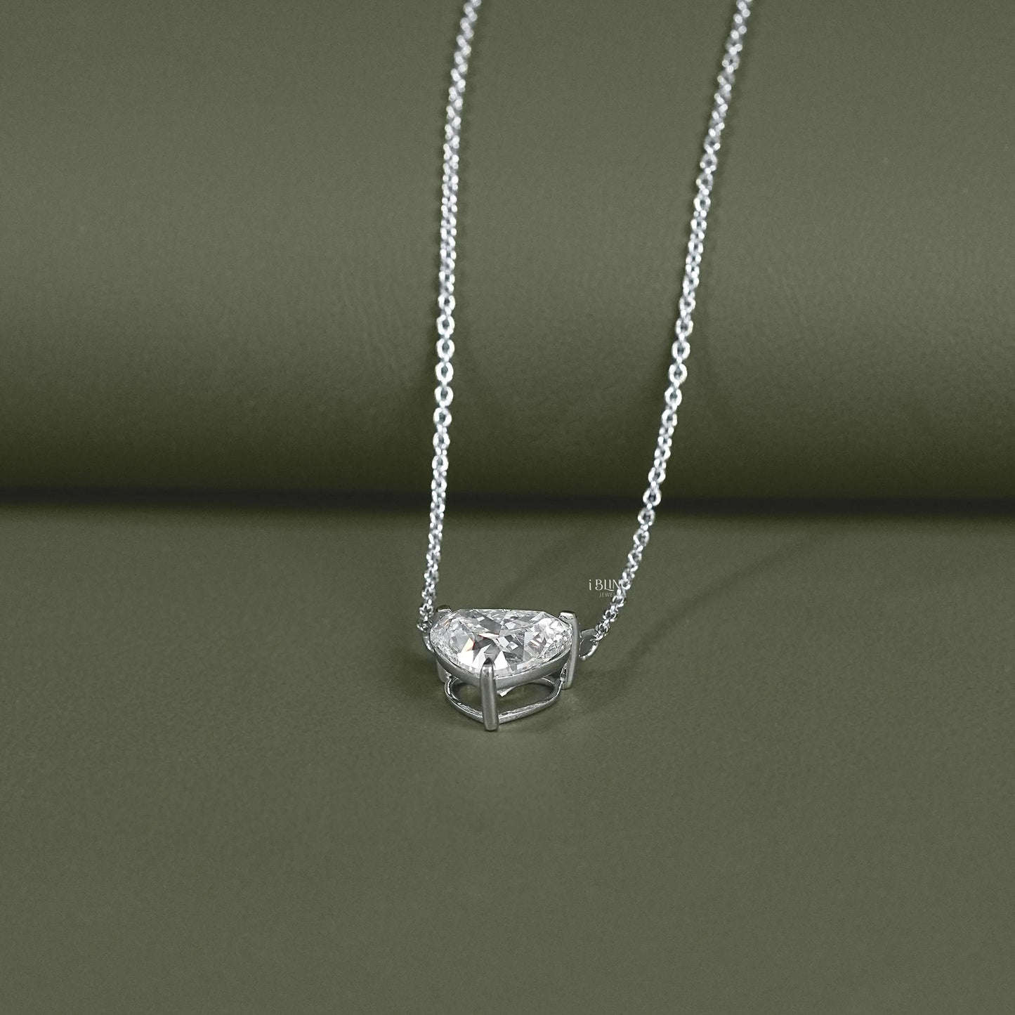 Heart Cut Lab Grown Diamond Solitaire Pendant