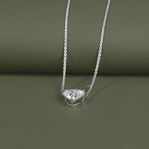 Heart Cut Lab Grown Diamond Solitaire Pendant