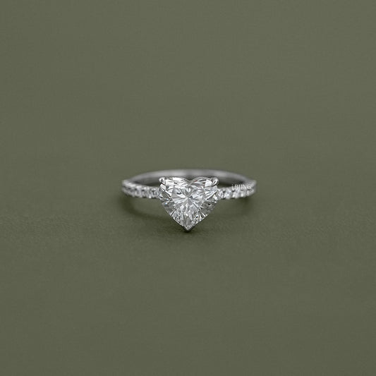 Heart Cut Diamond Engagement Ring