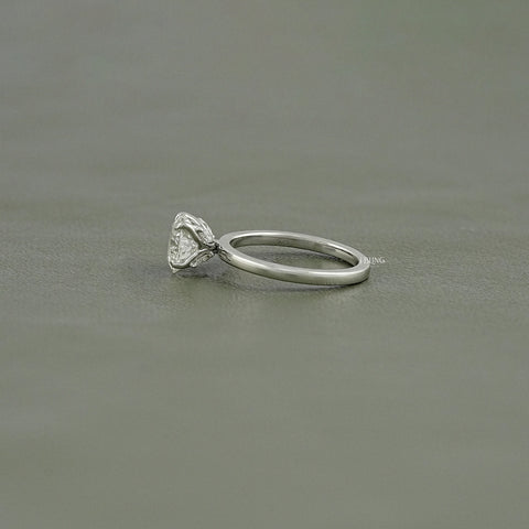 Heart Lab Diamond Solitaire Engagement Ring