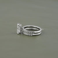 Radiant Cut Lab Grown Diamond Bridal Ring Set