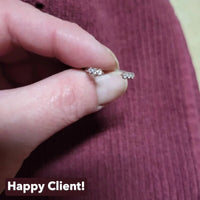 Round Diamond Open Cuff Wedding Ring