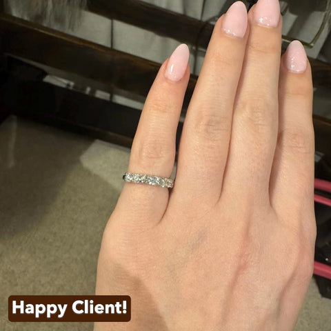Round Diamond Seven Stone Wedding Ring