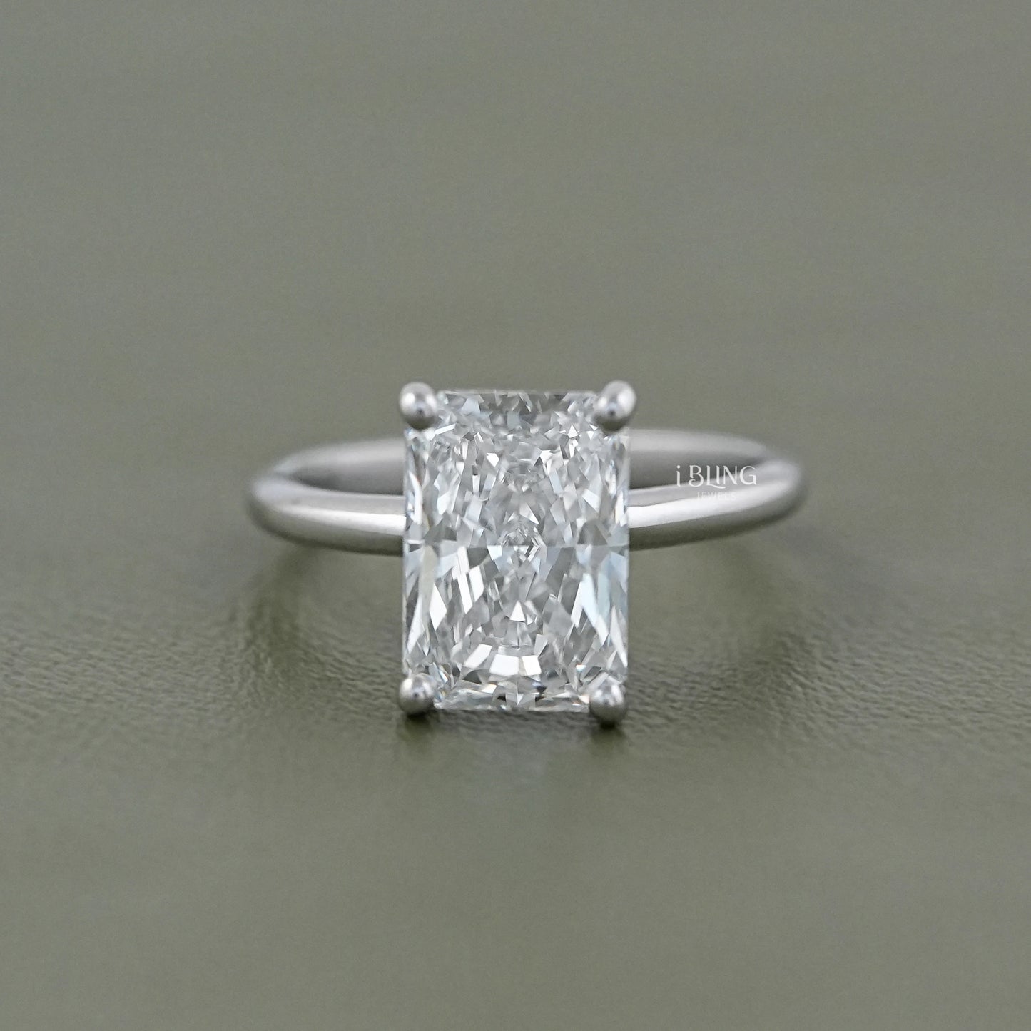 Radiant Lab Diamond Solitaire Engagement Ring Solitaire Ring