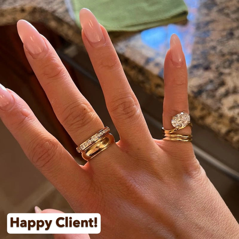 Round Diamond Channel Set Eternity Wedding Band