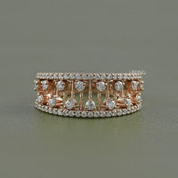 Double Row Round Diamond Band